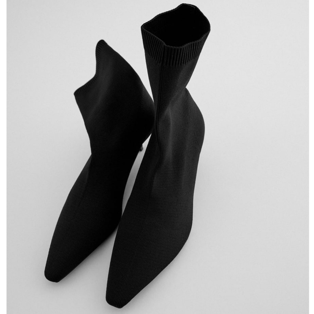 🔥ZARA Stretch Ankle Boots